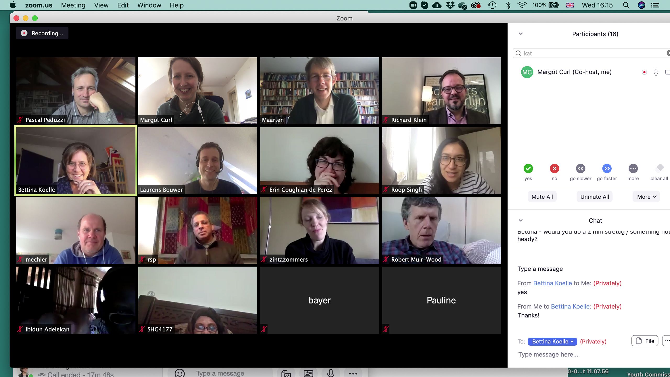 A Zoom meeting in March of IPCC lead authors – one of the first outings of the Climate Centre’s Virtually Amazing approach. (Climate Centre)