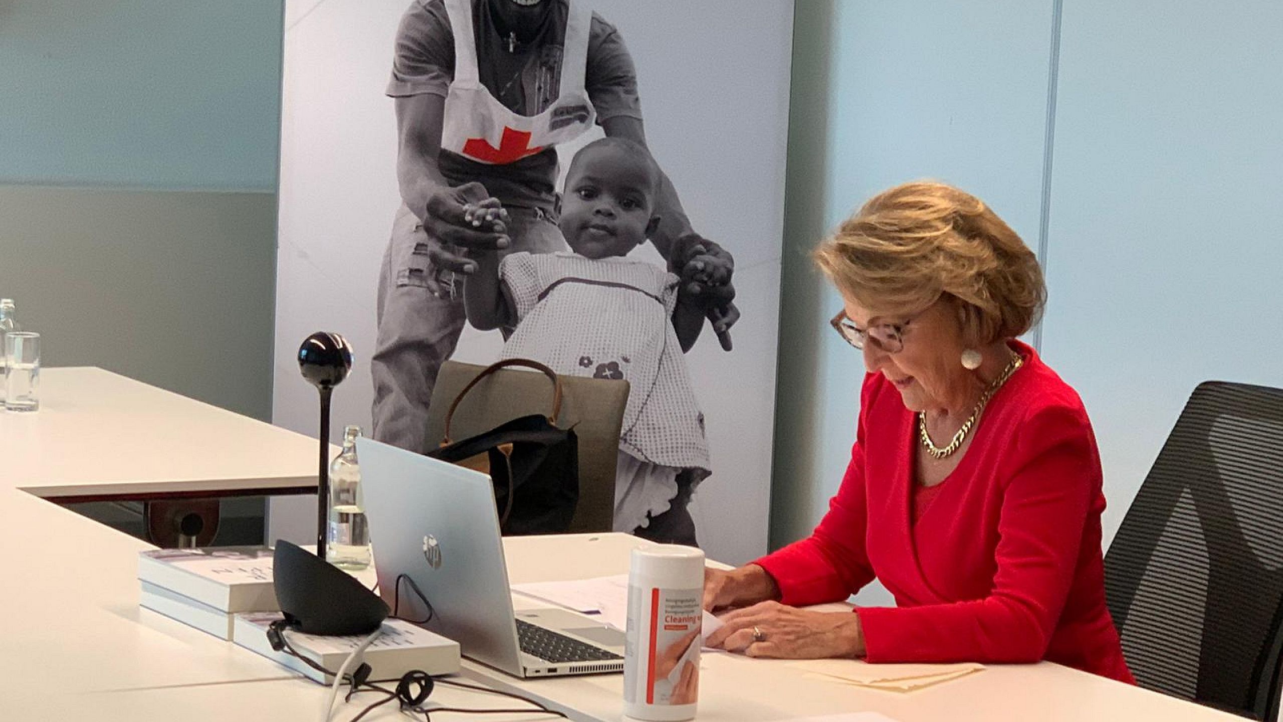 At the virtual Climate:Red Summit, Princess Margriet of the Netherlands – herself a former Red Cross youth volunteer – paid tribute to the engagement of young people with the climate issue. (Netherlands Red Cross)