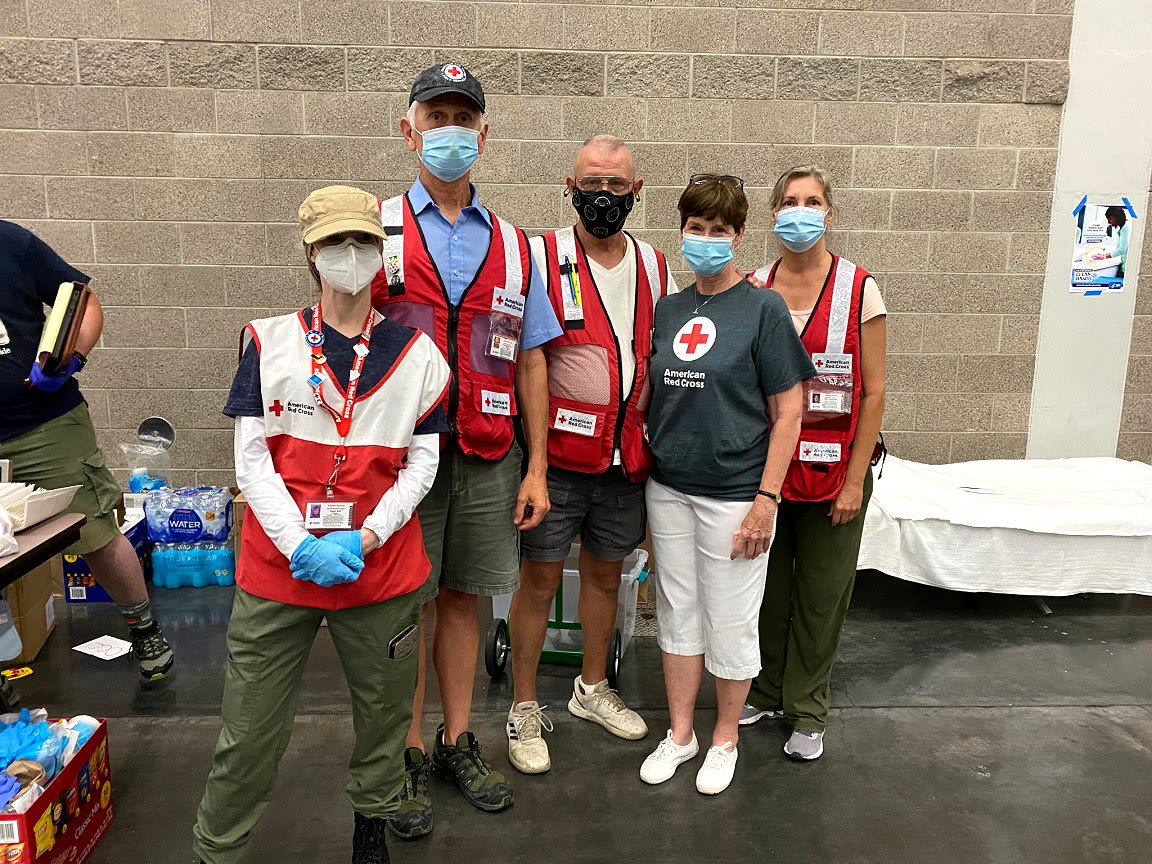 American Red Cross volunteers at the Oregon Convention Center cooling station found themselves in uncharted waters with a historic heatwave. (Derek Reed/ARC)