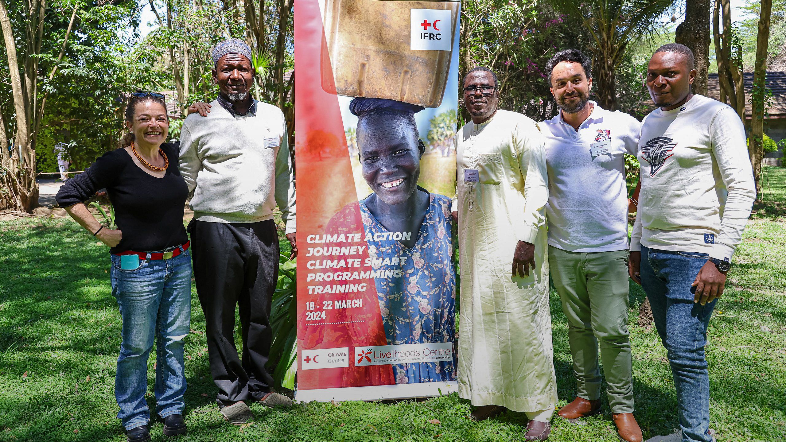 The IFRC and the Climate Centre outlined the full seven-stage Climate Action Journey at a four-day training session in Naivasha, Kenya, attended by representatives of 20 African National Societies. (Kenya Red Cross)
