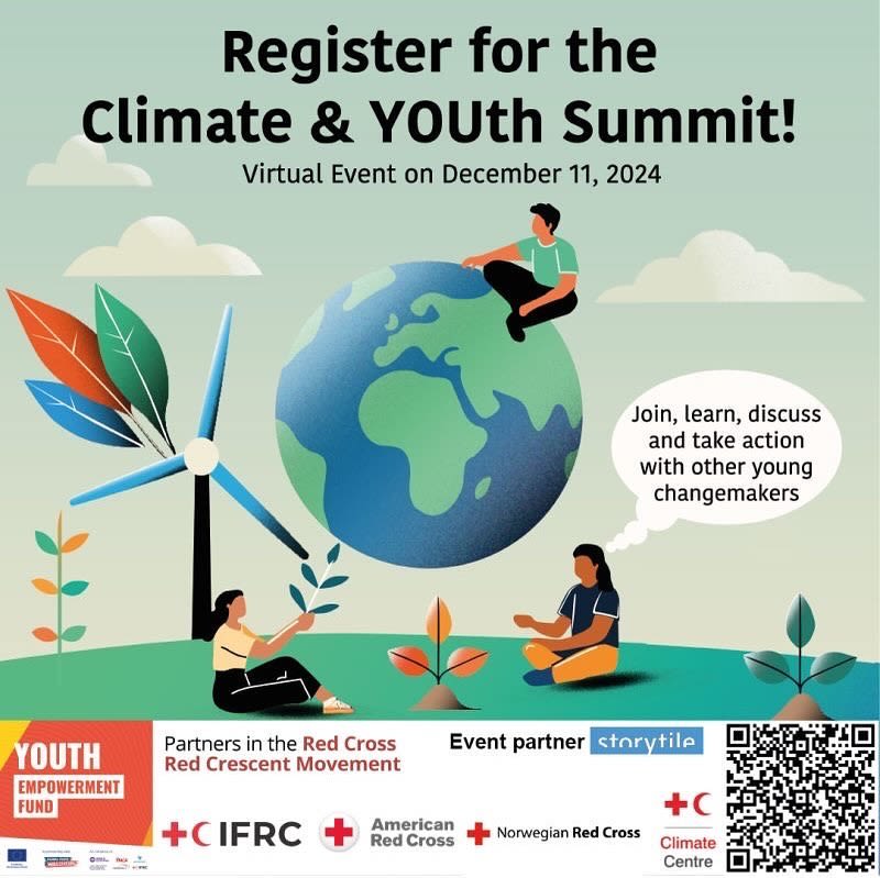The fourth virtual Red Cross Red Crescent youth and climate summit, organized by the Climate Centre and the IFRC, attracted at least 1,200 people who registered to take part from all over the world. (Climate Centre)